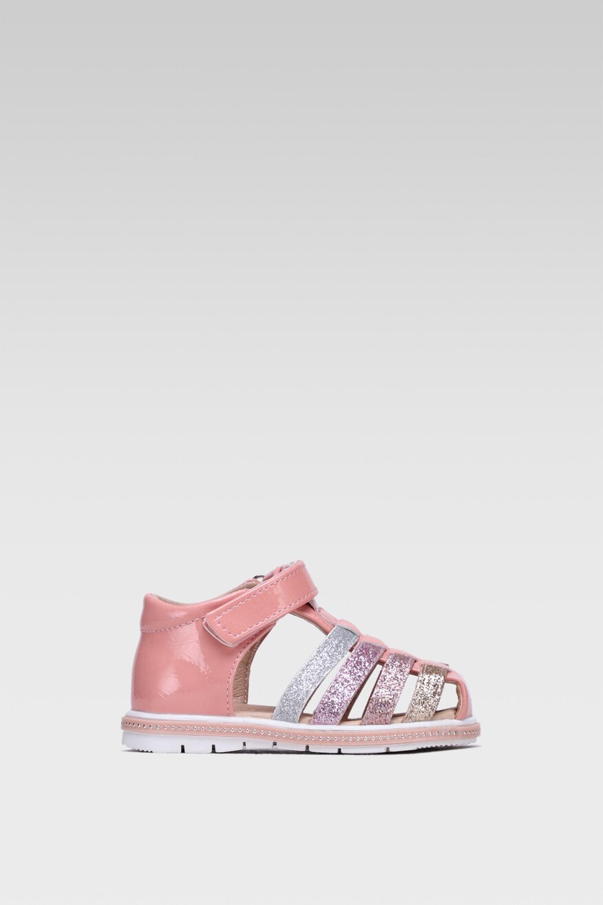 
                Nelli Blu - Sandały różowe na rzep - 5903698417998