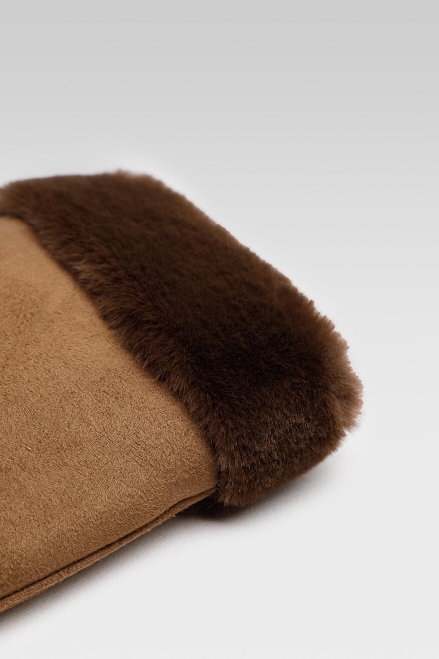 
                DeeZee - Rękawiczki damskie brązowe - 5904248986995