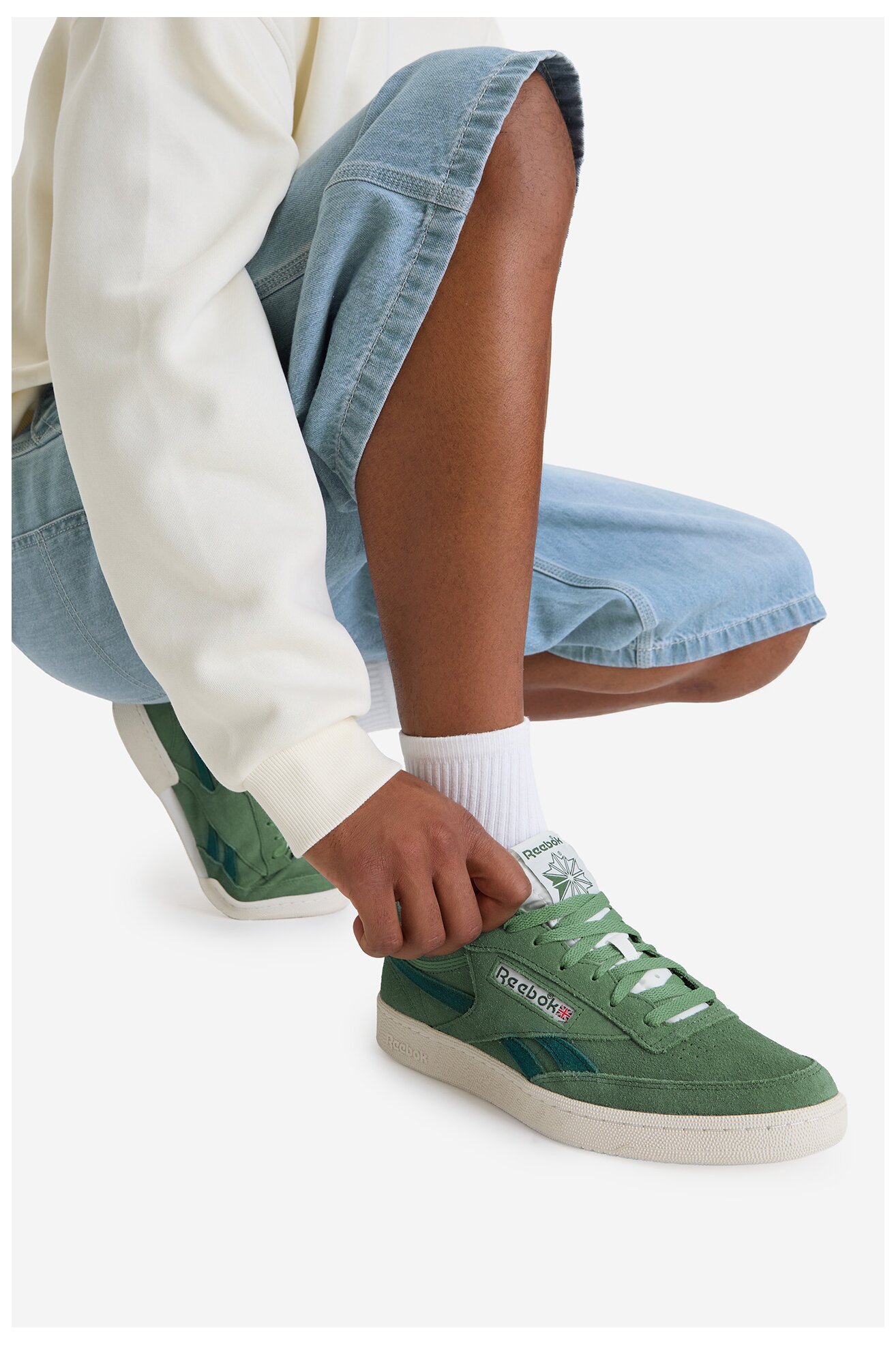 Спортни обувки Reebok EO-CLUB C REVENGE 100244893 ЗЕЛЕН