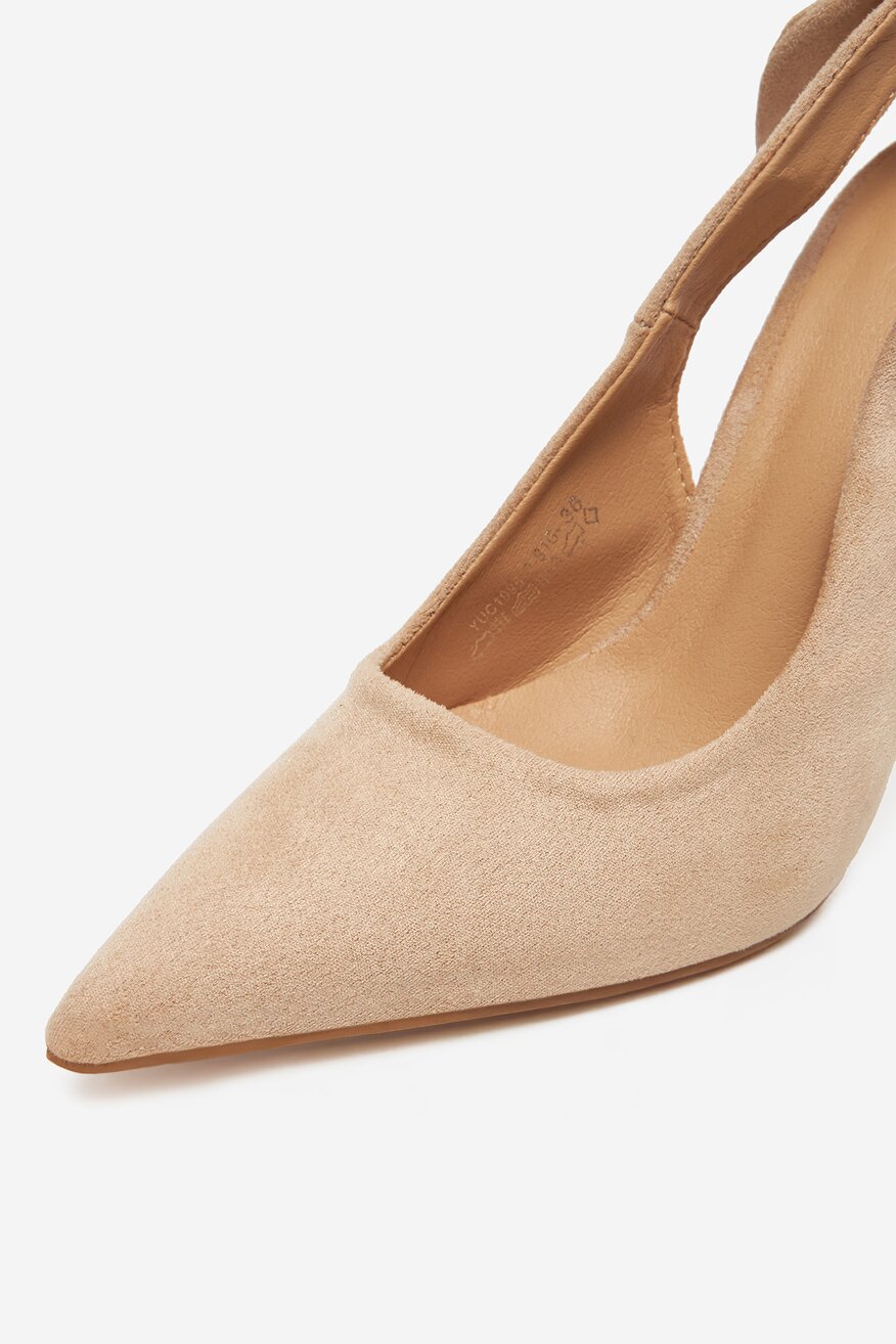 Pantofi cu toc DeeZee BEJ - 5906751135433