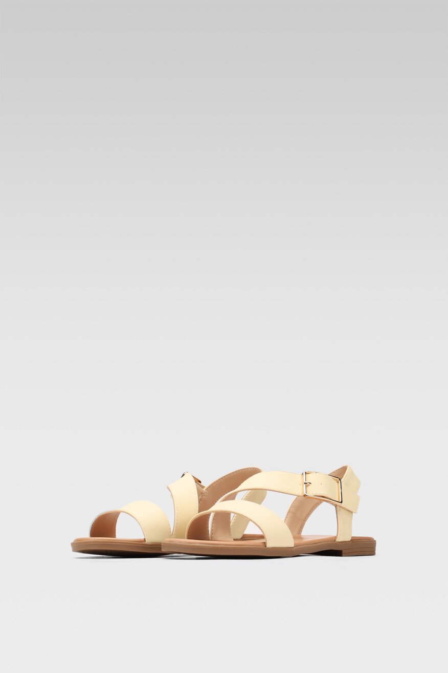 
                Jenny Fairy - Sandały żółte ze sprzączką - 5903698638973