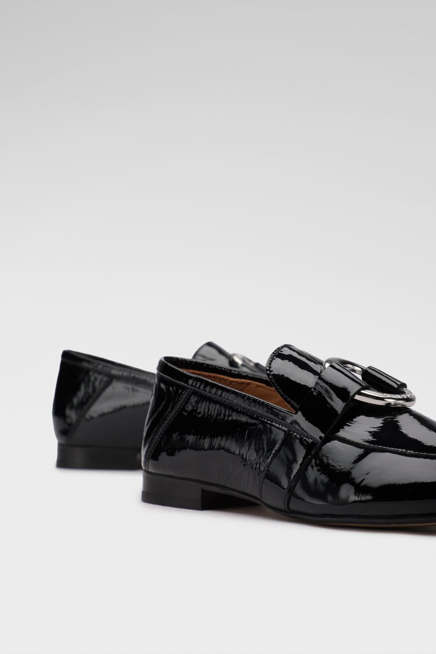 
                Gino Rossi - Skórzane półbuty czarne - 5903698405964