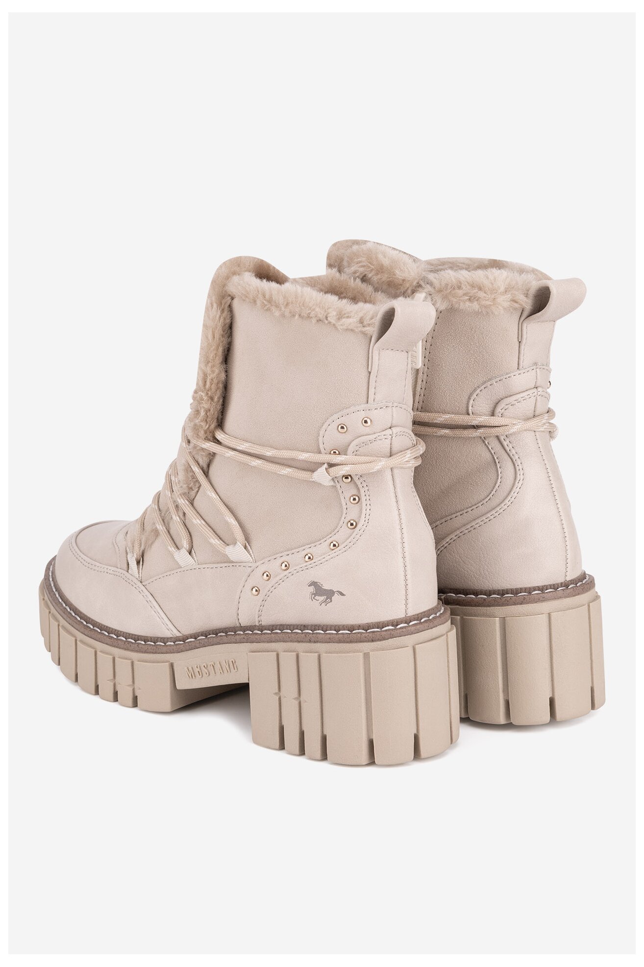 Боти Mustang 1447-601 БЯЛ