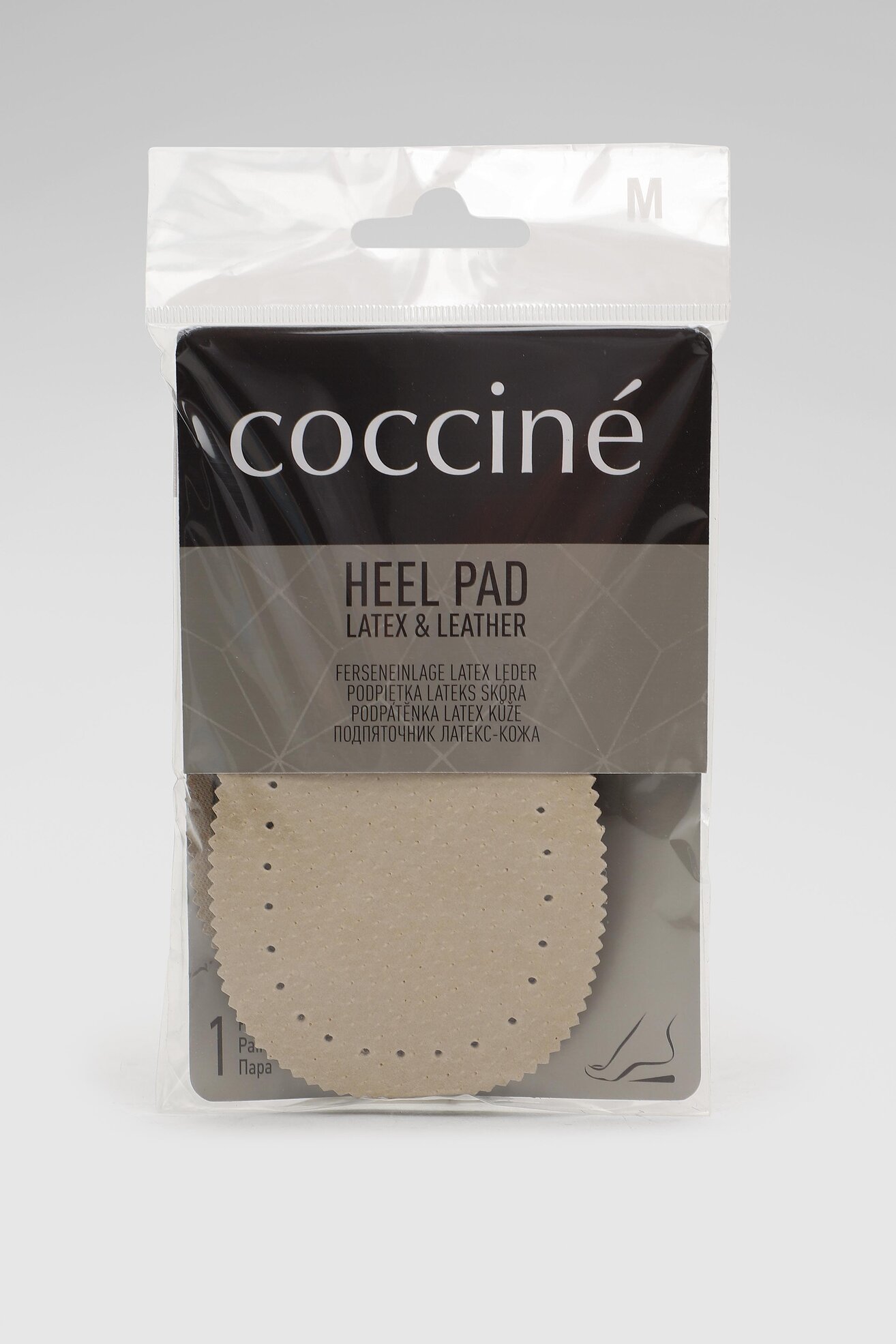 Wkładki do obuwia Coccine COCCINE HEEL PAD LATEX-LEATHER PODPIĘTKA NR M (2) AZ Beżowy