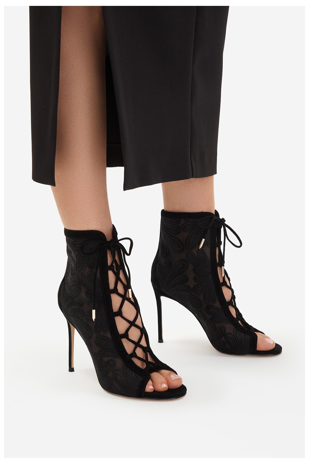 Ботильйони EVA MINGE EO-SASHA-LT18006-205 ЧОРНИЙ