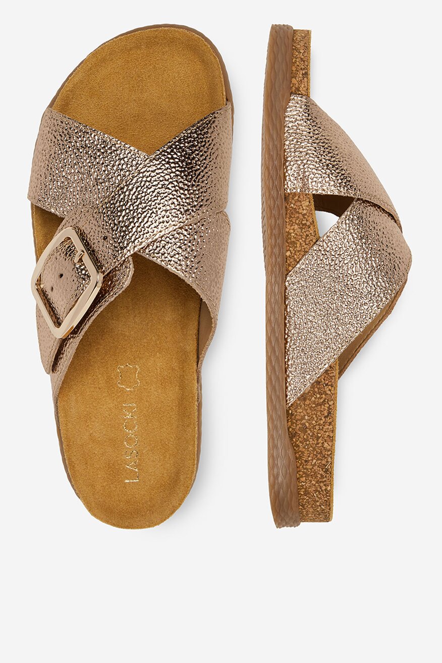 
                Шльопанець Lasocki ЗОЛОТИЙ - 5906751006252