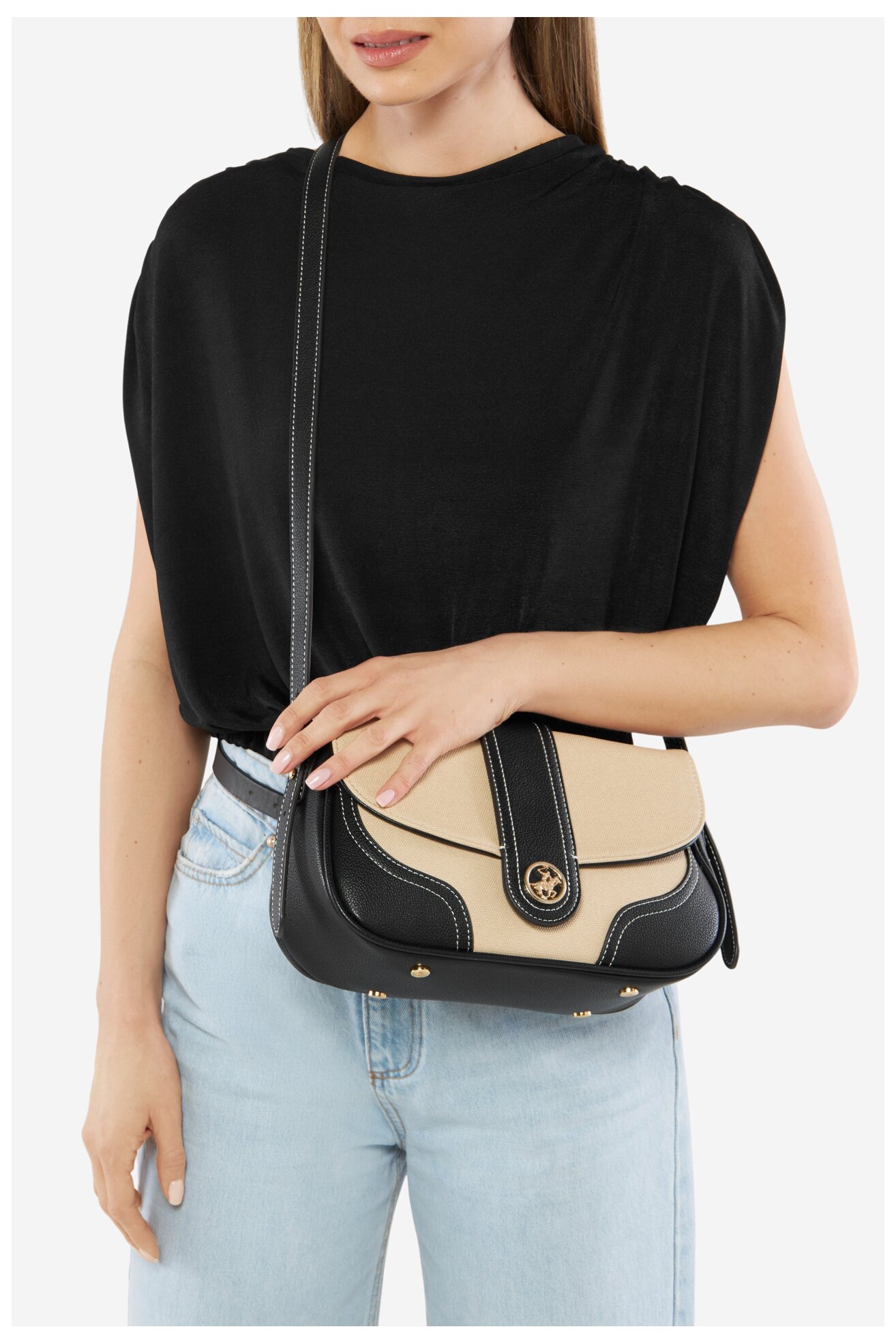 Kézitáska Beverly Hills Polo Club BHPC-C-011-07 FEKETE