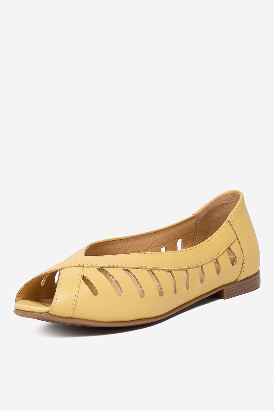 
                Lasocki - Baleriny skórzane - 5906751856079