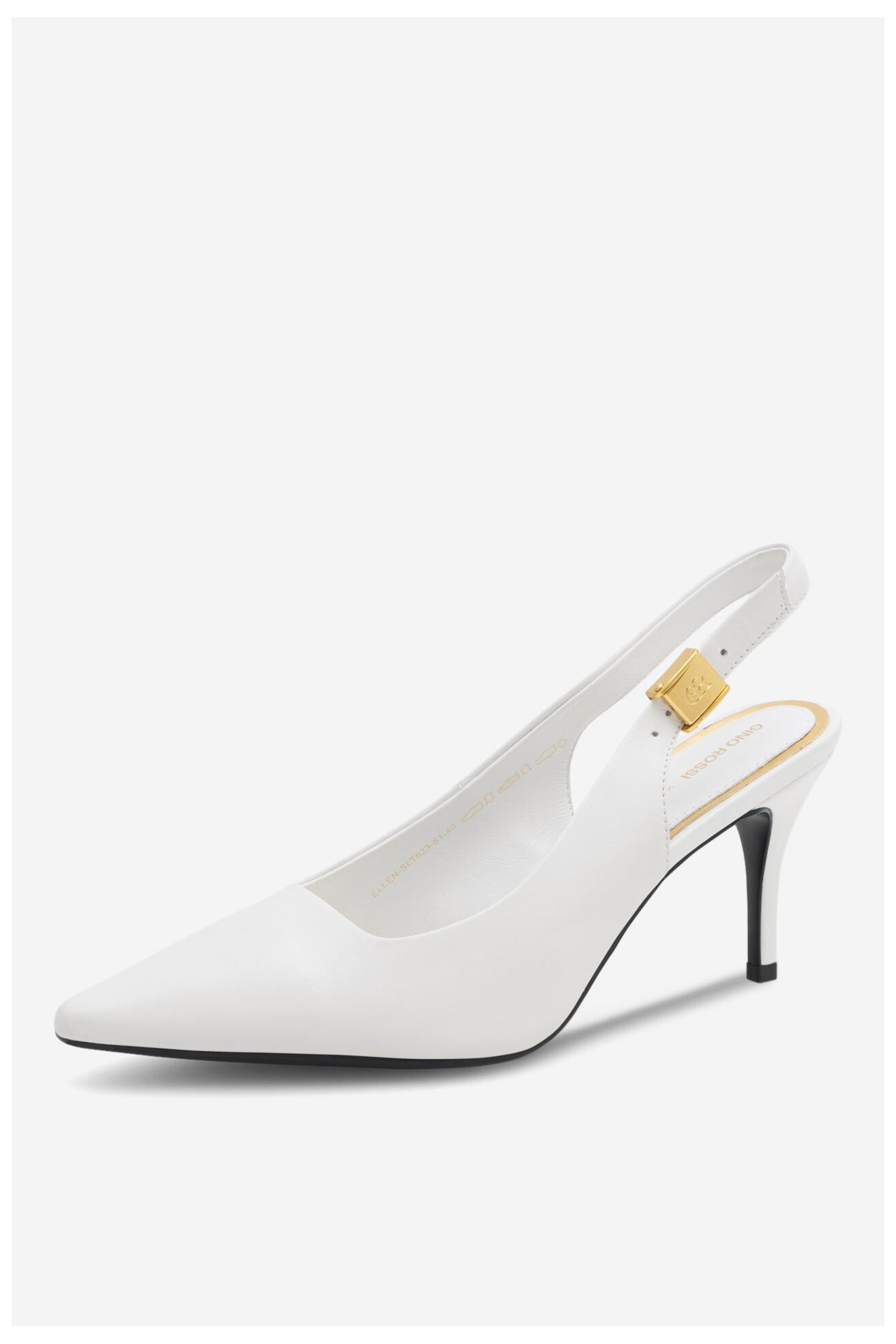 Czółenka Gino Rossi ELLEN-SLT623-61 Biały