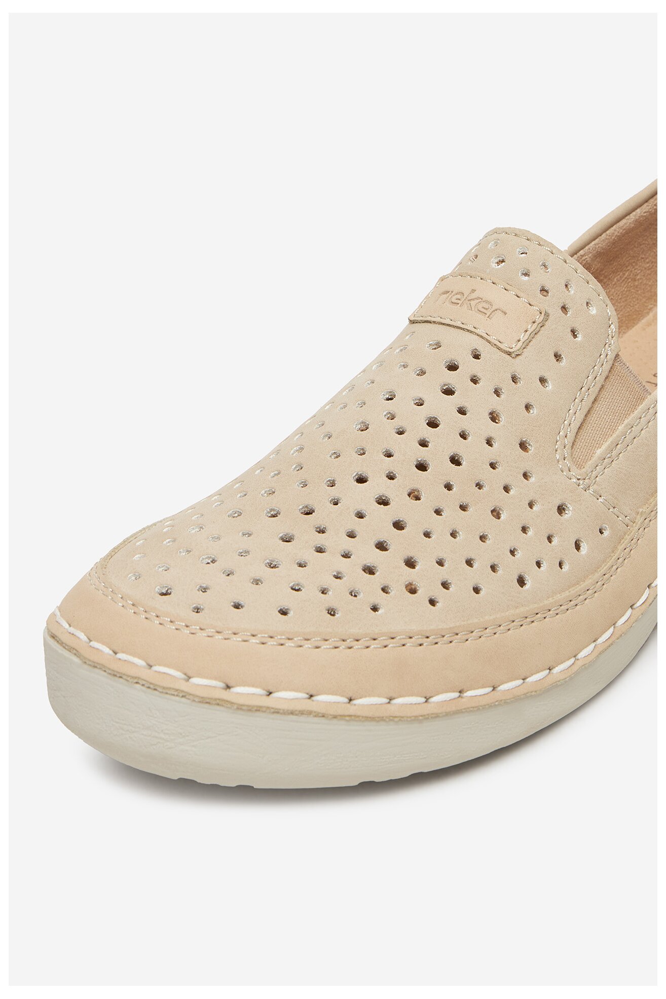 Półbuty Rieker 52551-62 Beżowy jasny