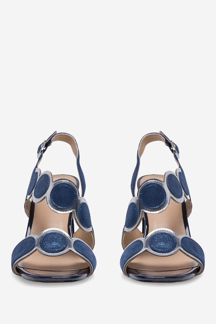 Lasocki - Sandały skórzane na słupku - 5903698595306