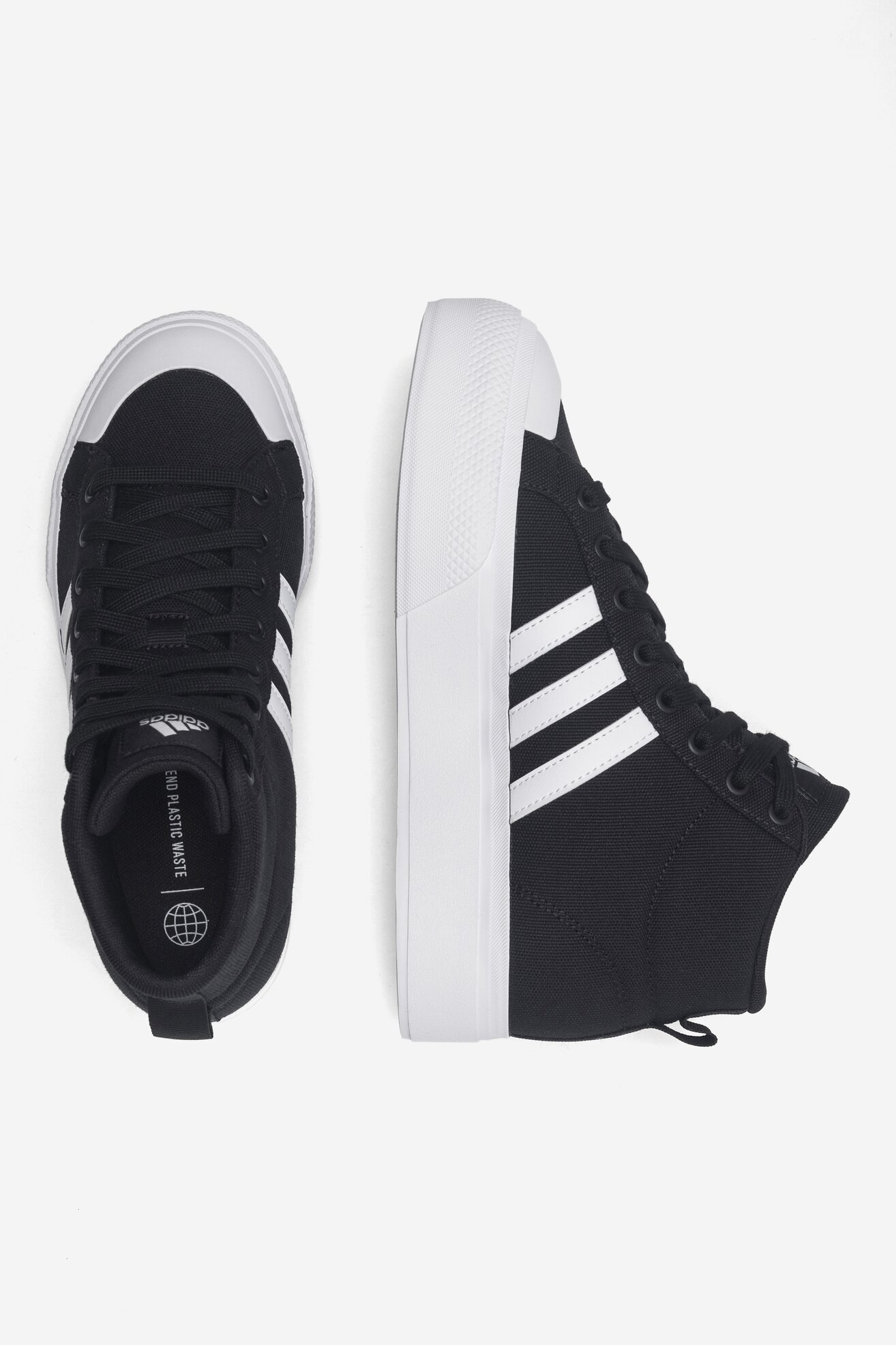 Кецове adidas BRAVADA 2.0 MID PLATFORM IE2317 ЧЕРЕН