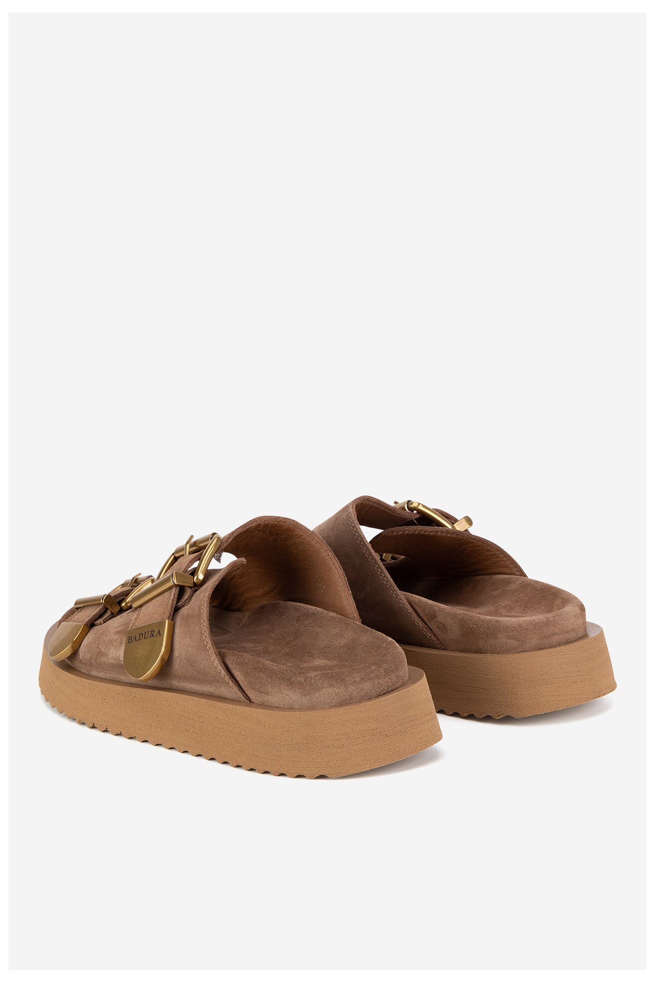 Șlapi Badura CYCLAMEN-80033-25 BEJ ÎNCHIS