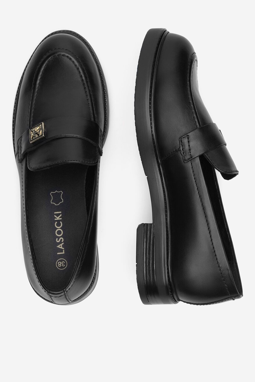 Lasocki - Loafersy skórzane - 5905588742685