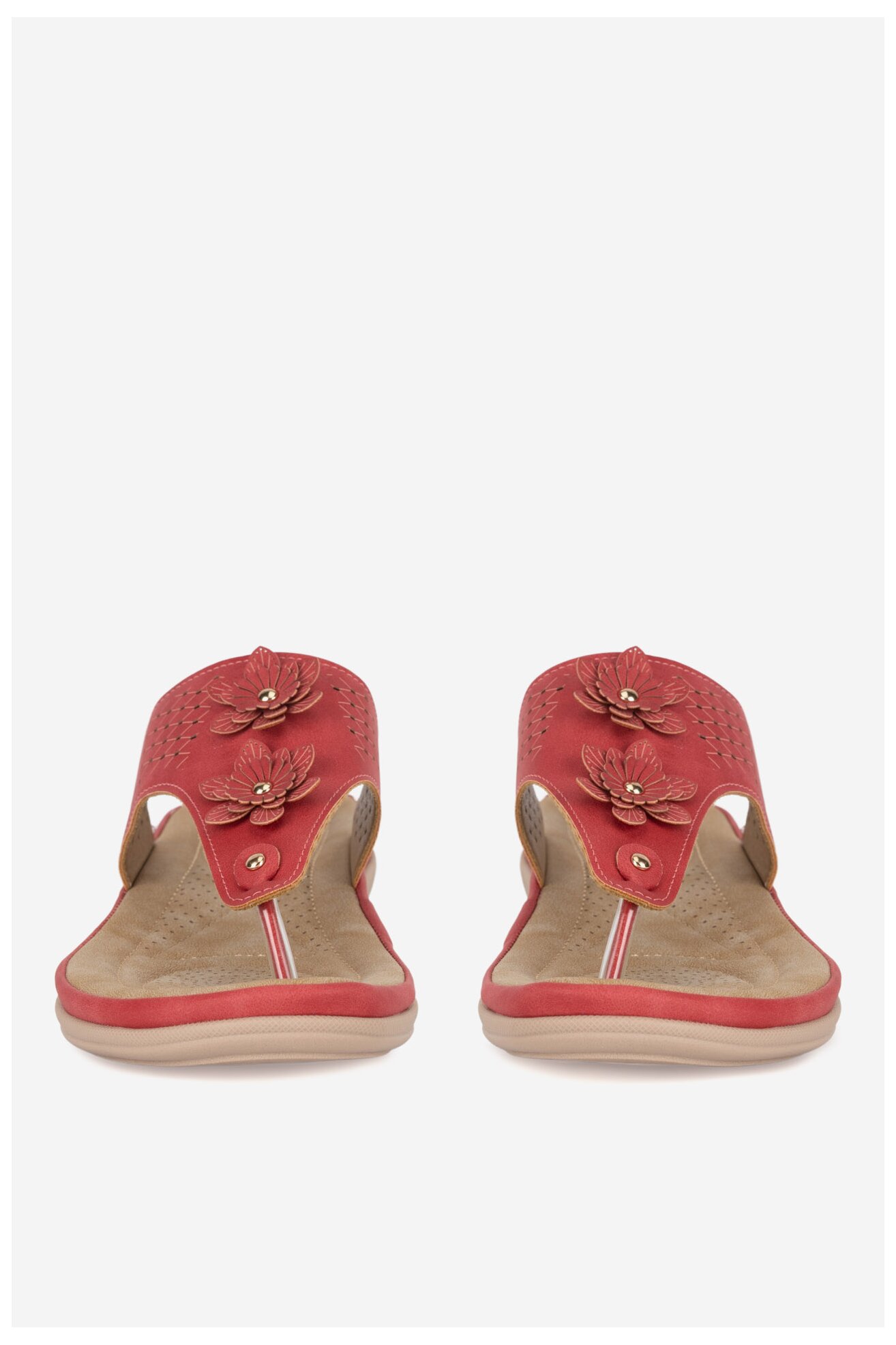 Klapki Clara Barson WYL0510-26 Czerwony