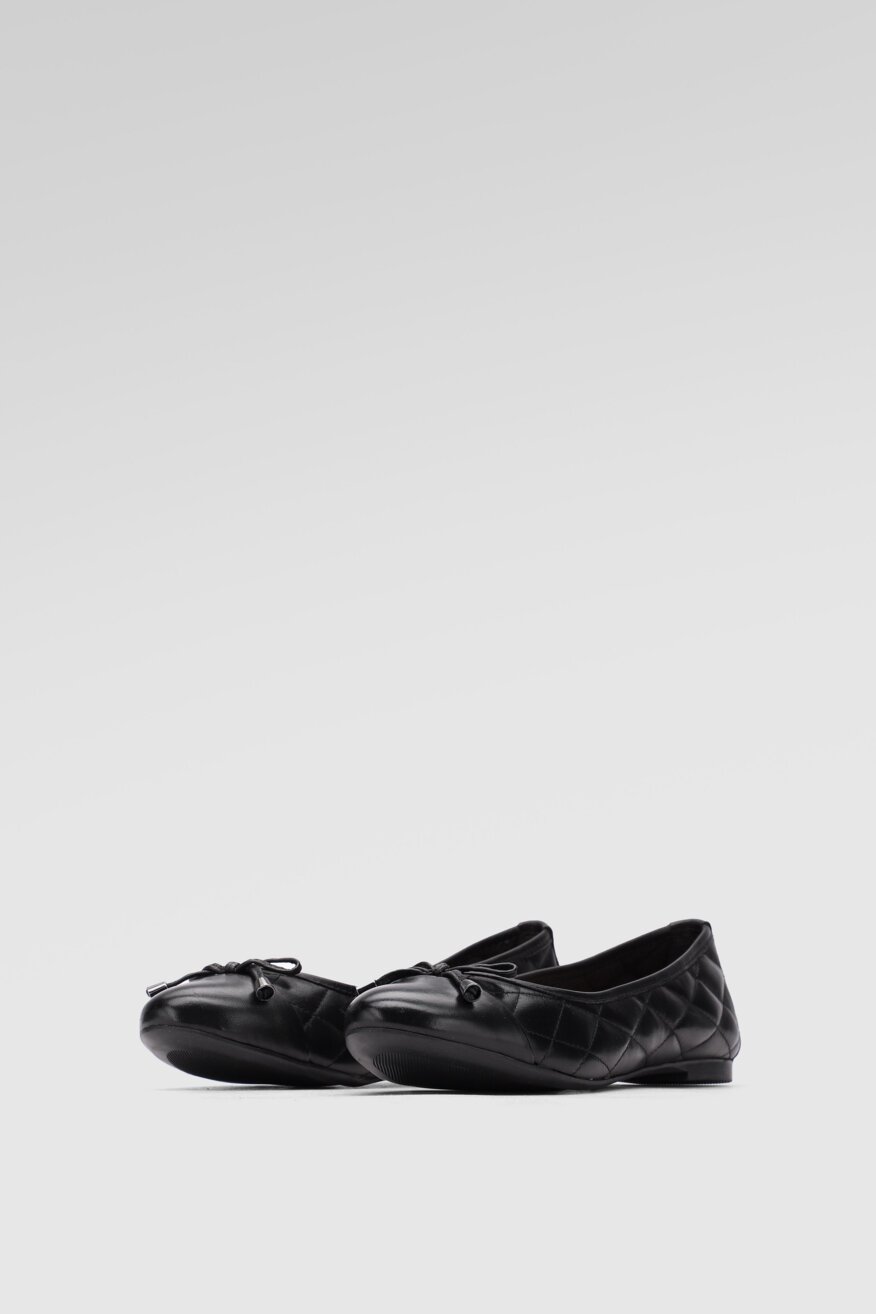 Lasocki - Skórzane baleriny czarne - 5903698278841