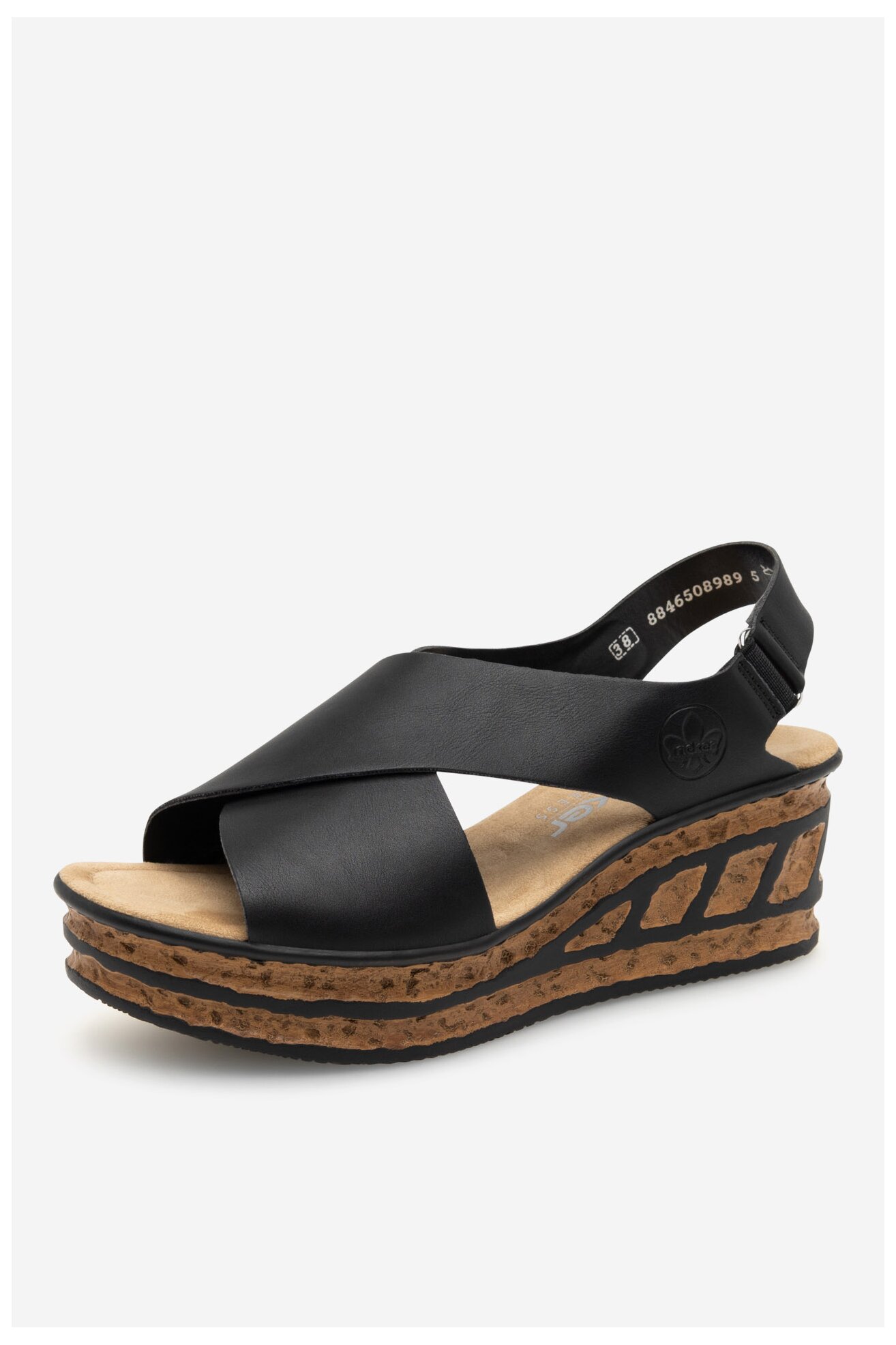 Sandały Rieker 68189-00 Czarny