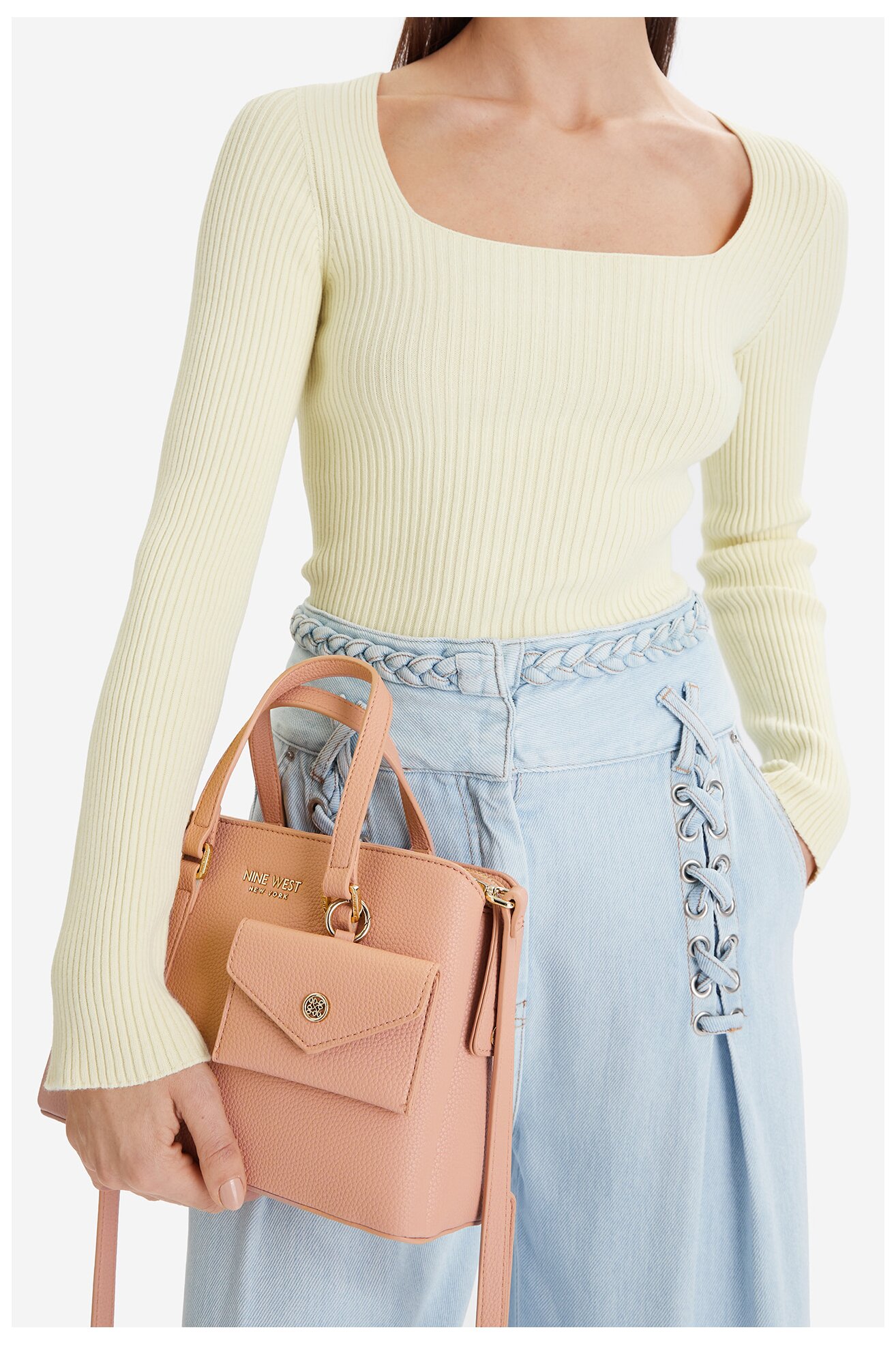 Torebka NINE WEST CEO-NIRA-KY251 Brzoskwiniowy