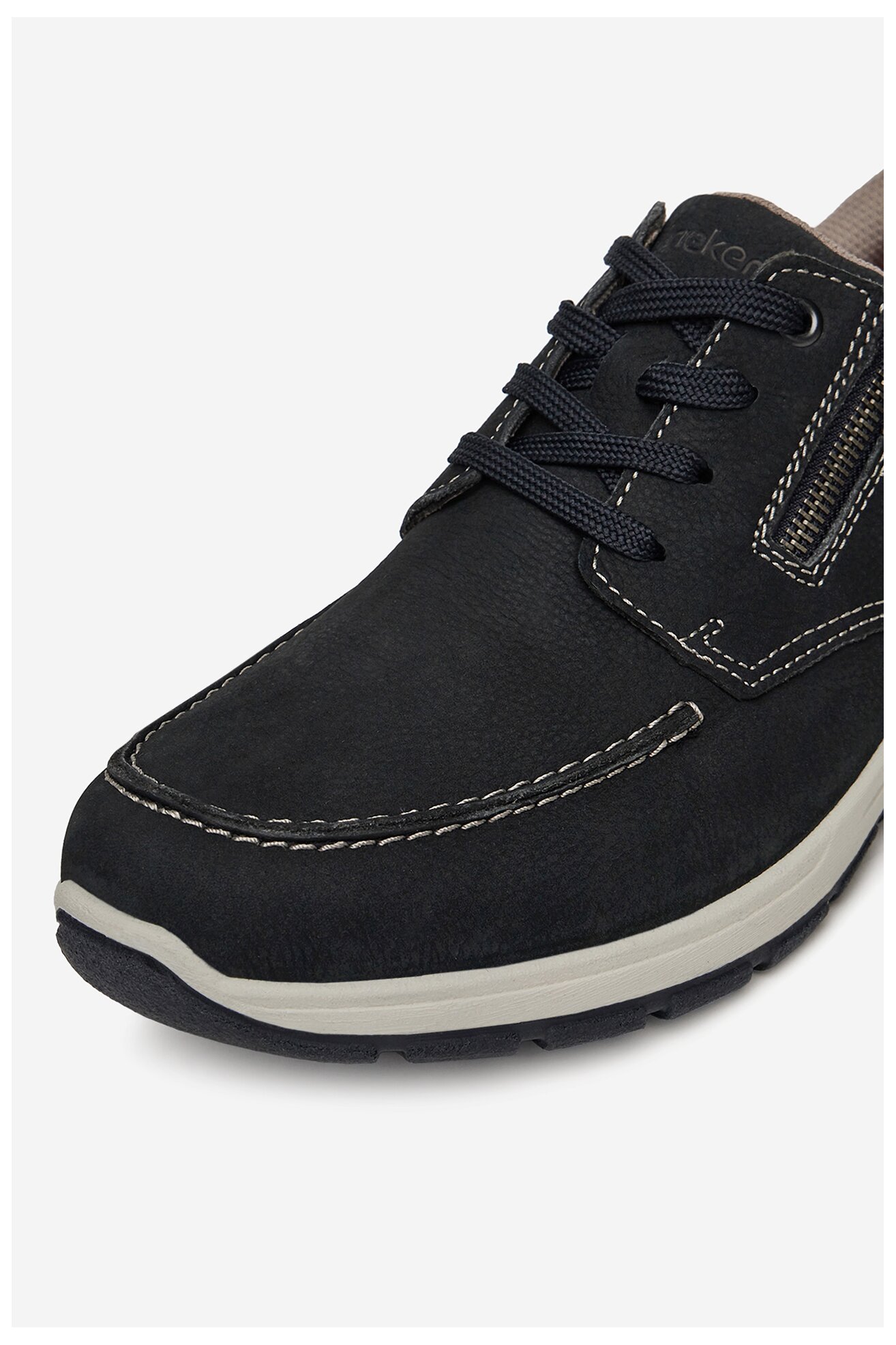 Półbuty Rieker 03603-14 Granatowy ciemny