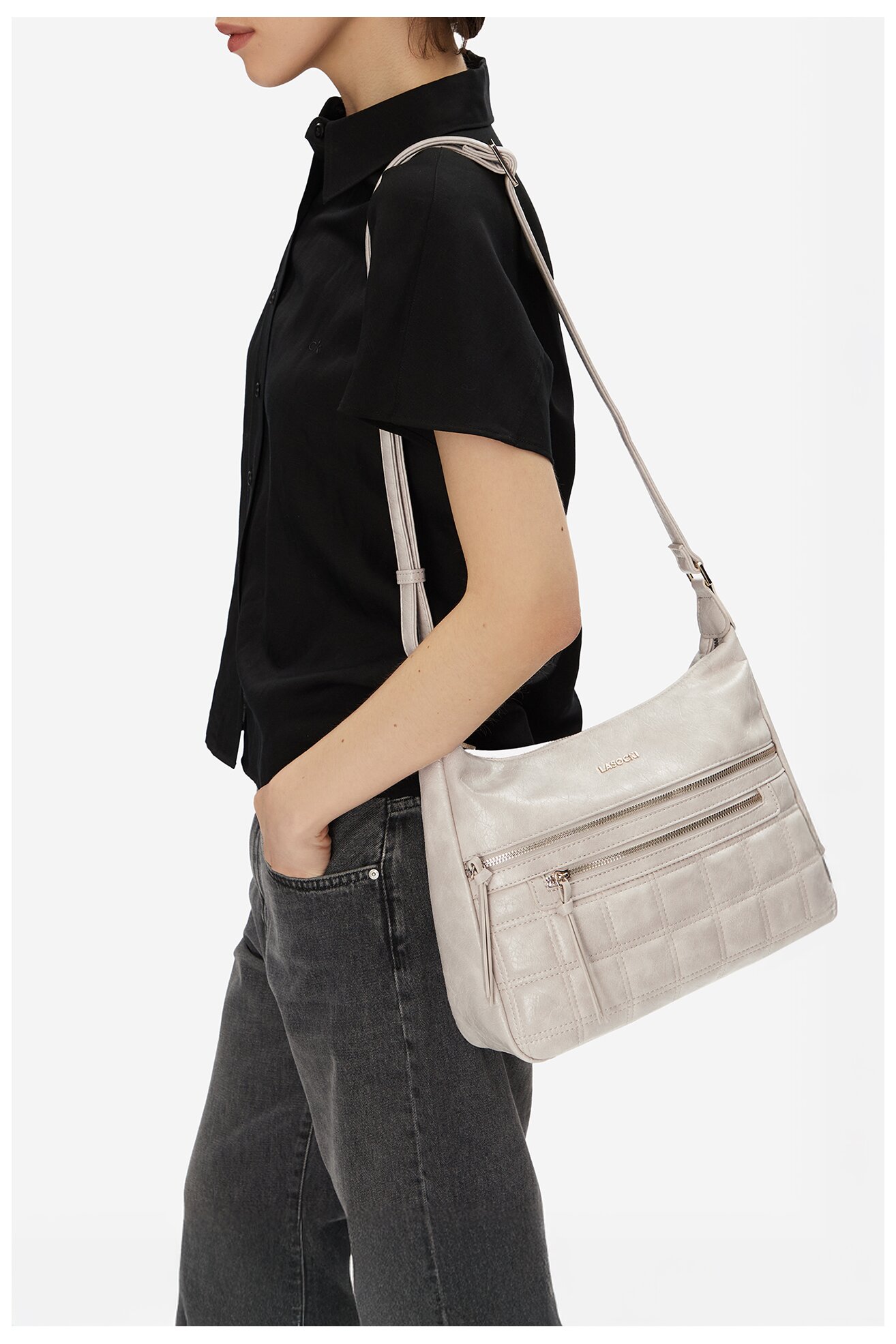 Сумка З Ремінцем Lasocki C-LSK-L-010-08 БЕЖЕВИЙ