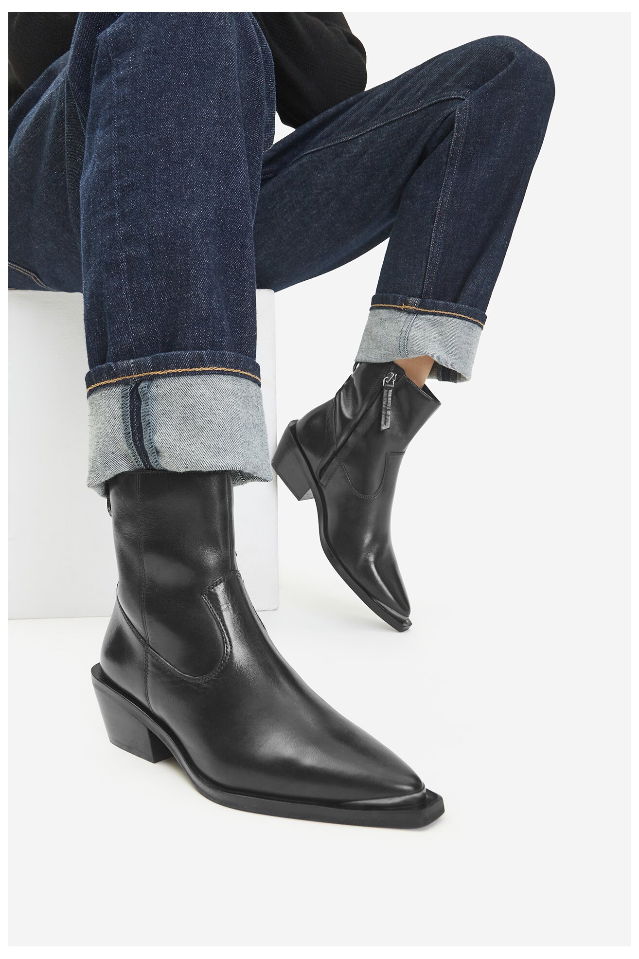 Kratke čizme Gino Rossi CEO-LARA-121995 CRNA