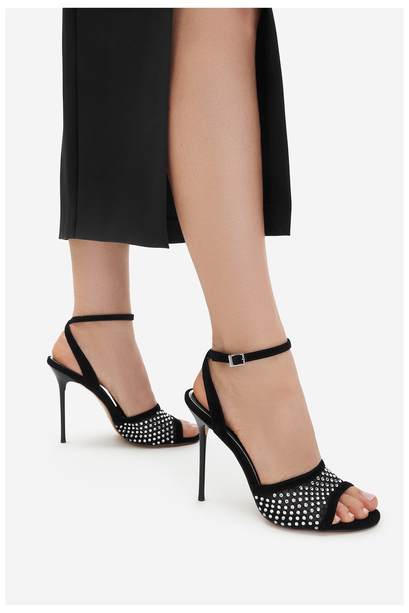 Sandały EVA MINGE EO-ZARA-LT934-79 Czarny