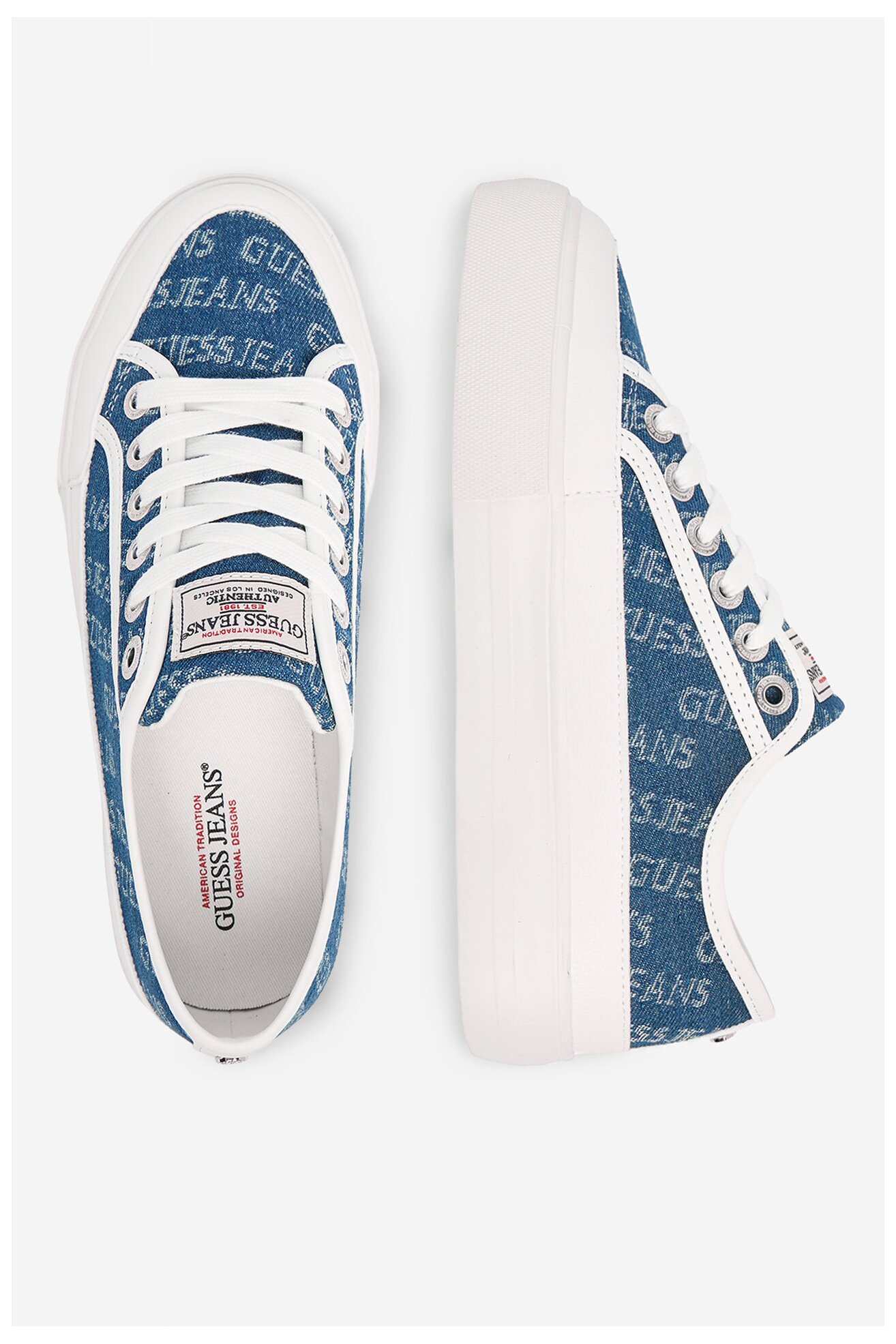 Trampki GUESS JEANS CWBEO-GJ13456 Niebieski