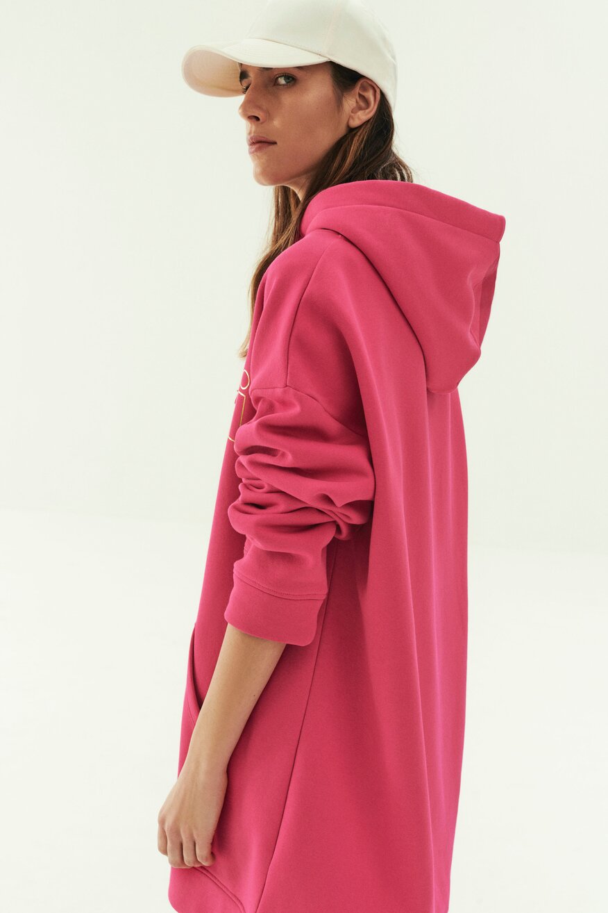 Sprandi - Sukienka dzianinowa różowa - 5903698656076