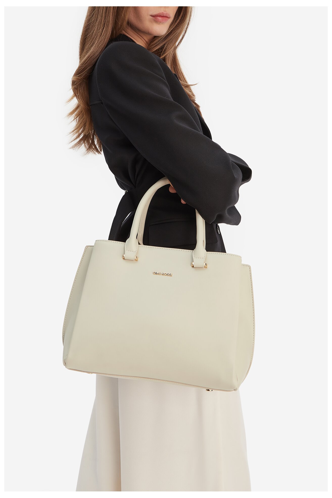 Сумка З Ремінцем Gino Rossi C-KY260 ІВОРИ