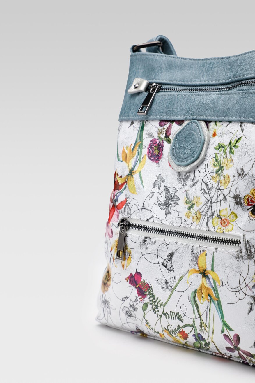 
                Rieker - Torebka na ramię z printem niebieska - 5904248594701