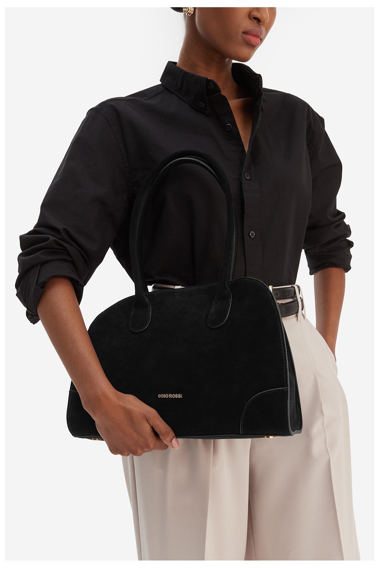 Дамска чанта Gino Rossi EO-LA224-19138 ЧЕРЕН