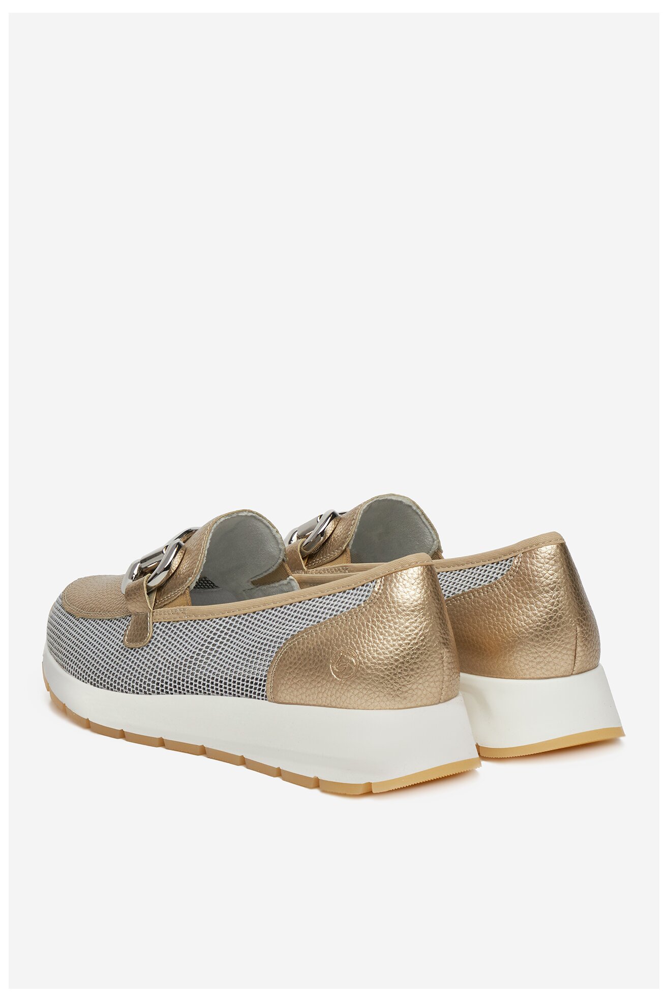 Półbuty Remonte D2G02-90 Złoty