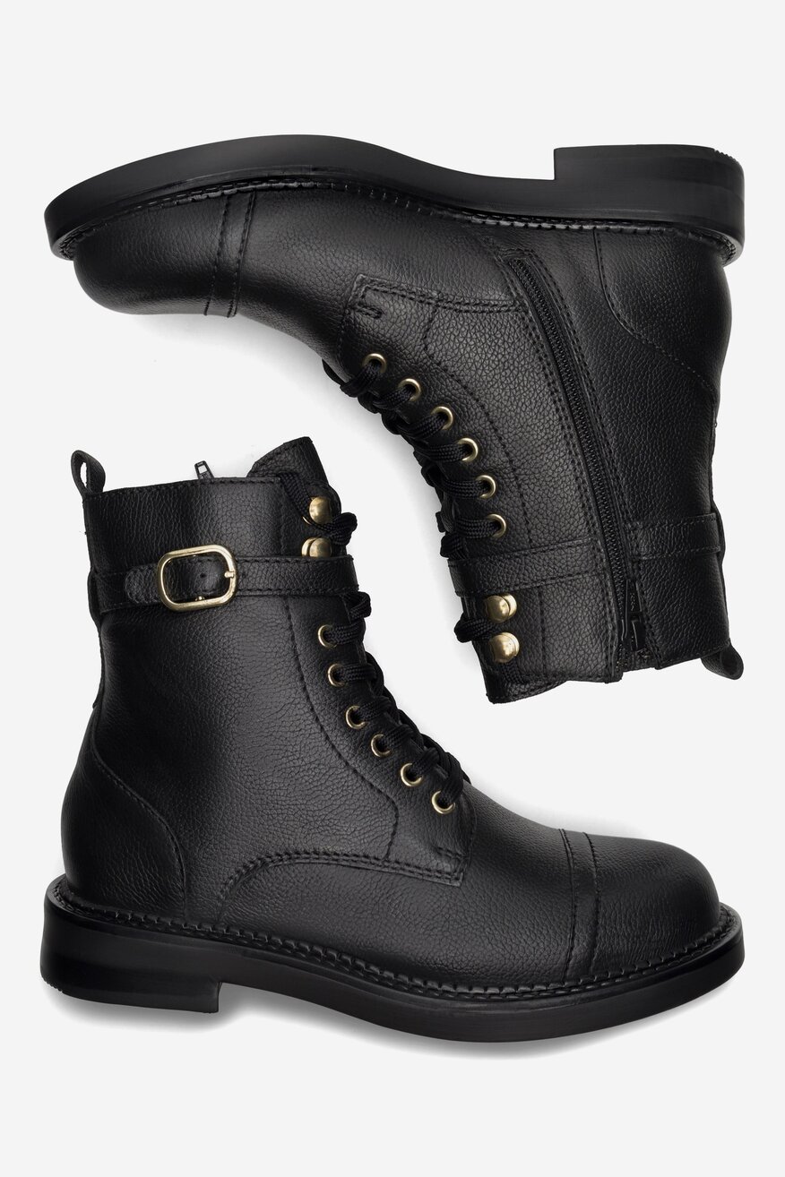 Lasocki - Trzewiki skórzane ocieplane - 5905588100737