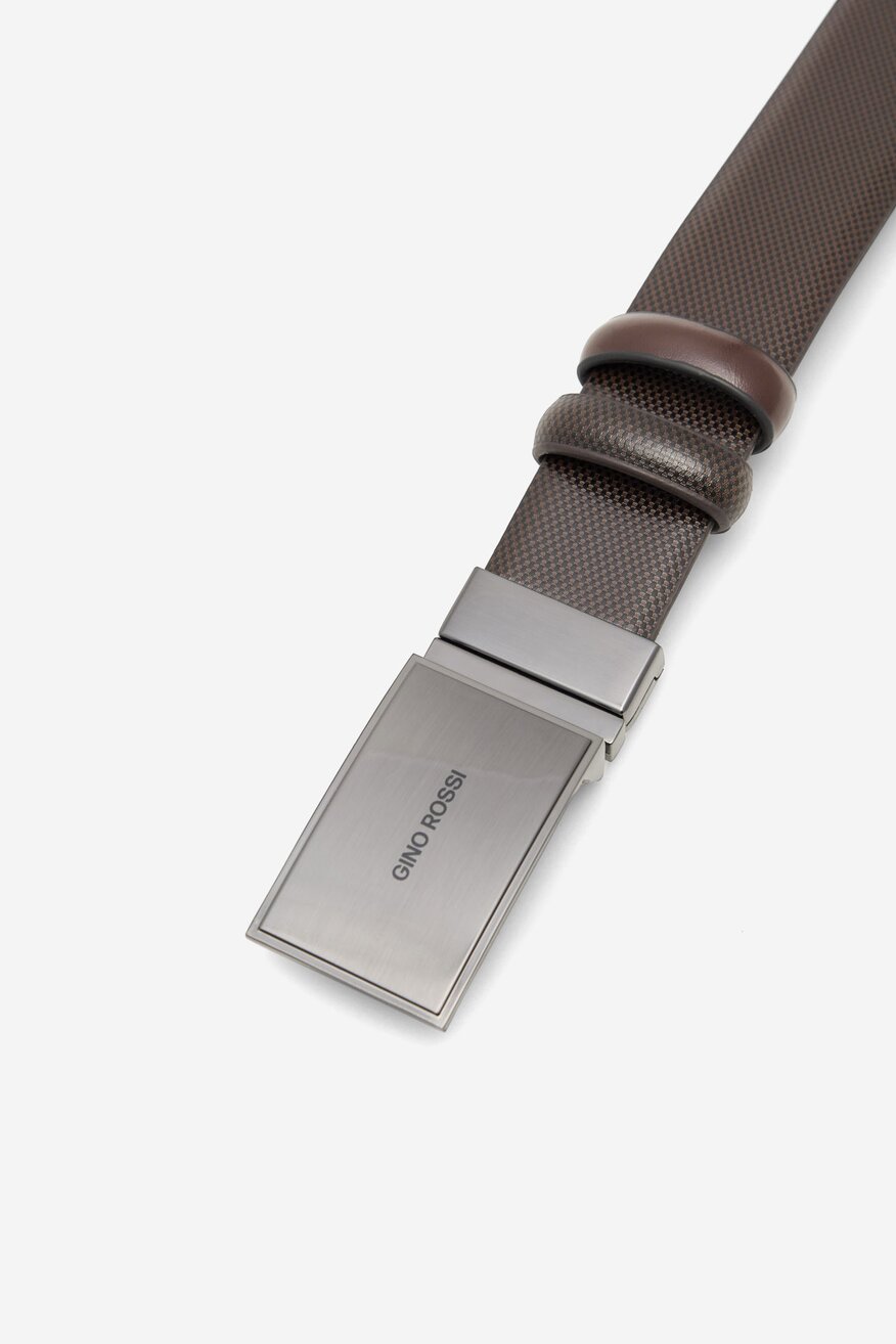 
                Gino Rossi - Pasek męski skórzany - 5905588400400