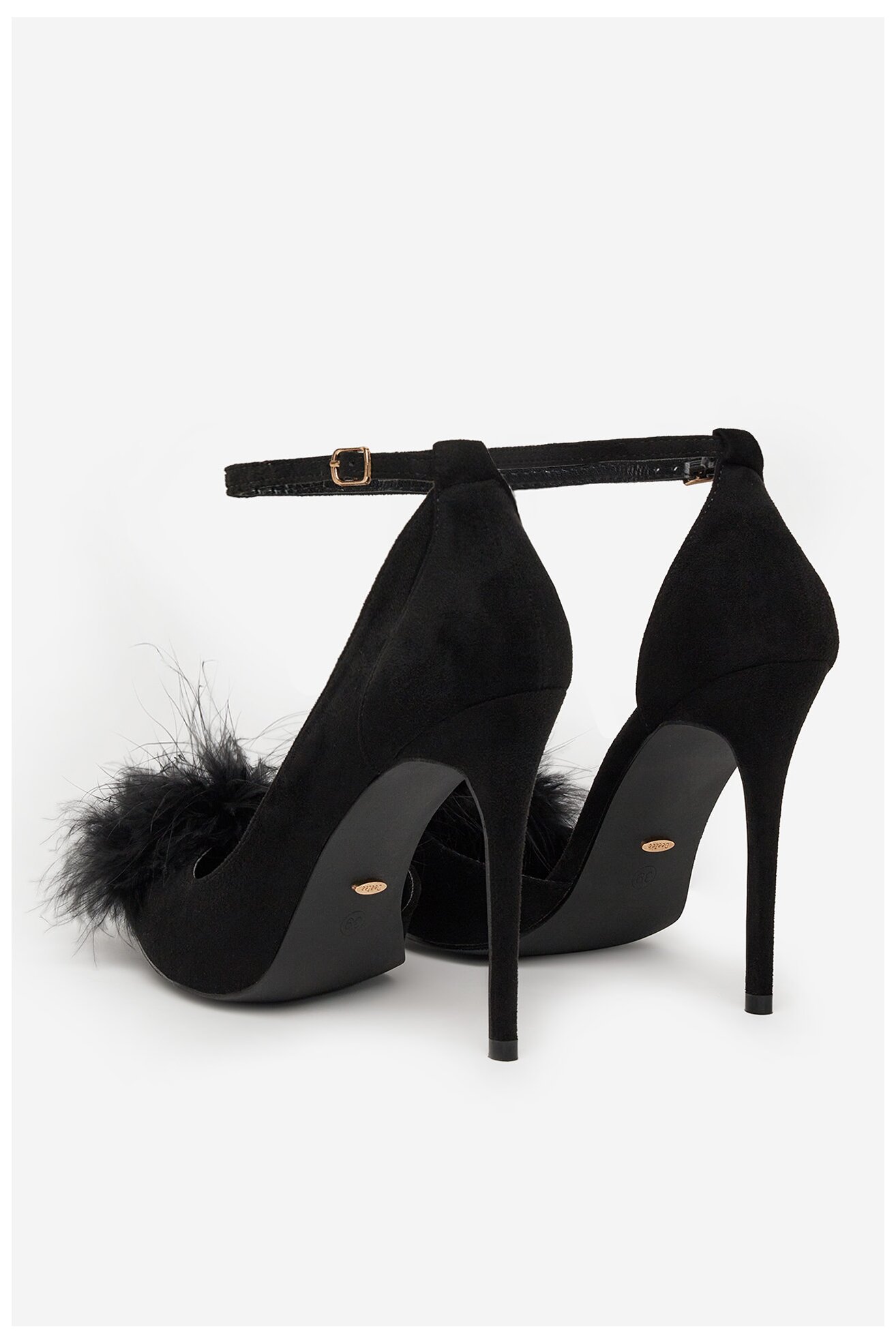 Pantofi cu toc DeeZee HT92831-126 NEGRU