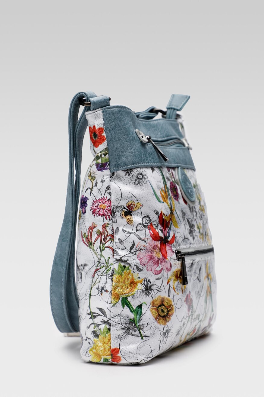 
                Rieker - Torebka na ramię z printem niebieska - 5904248594701