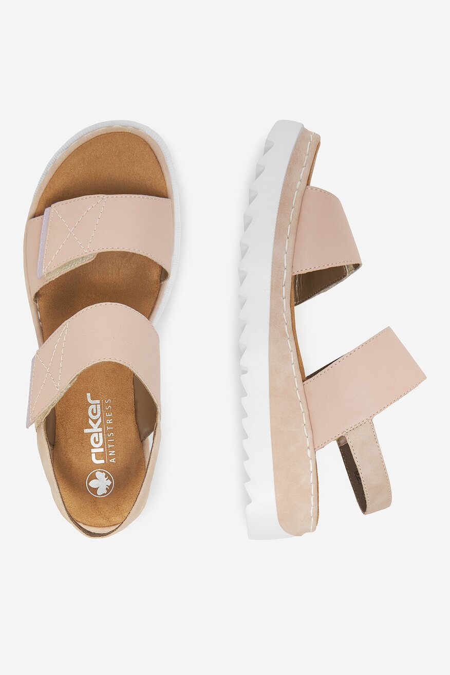 
                Rieker - Sandały na koturnie - 2230078407236