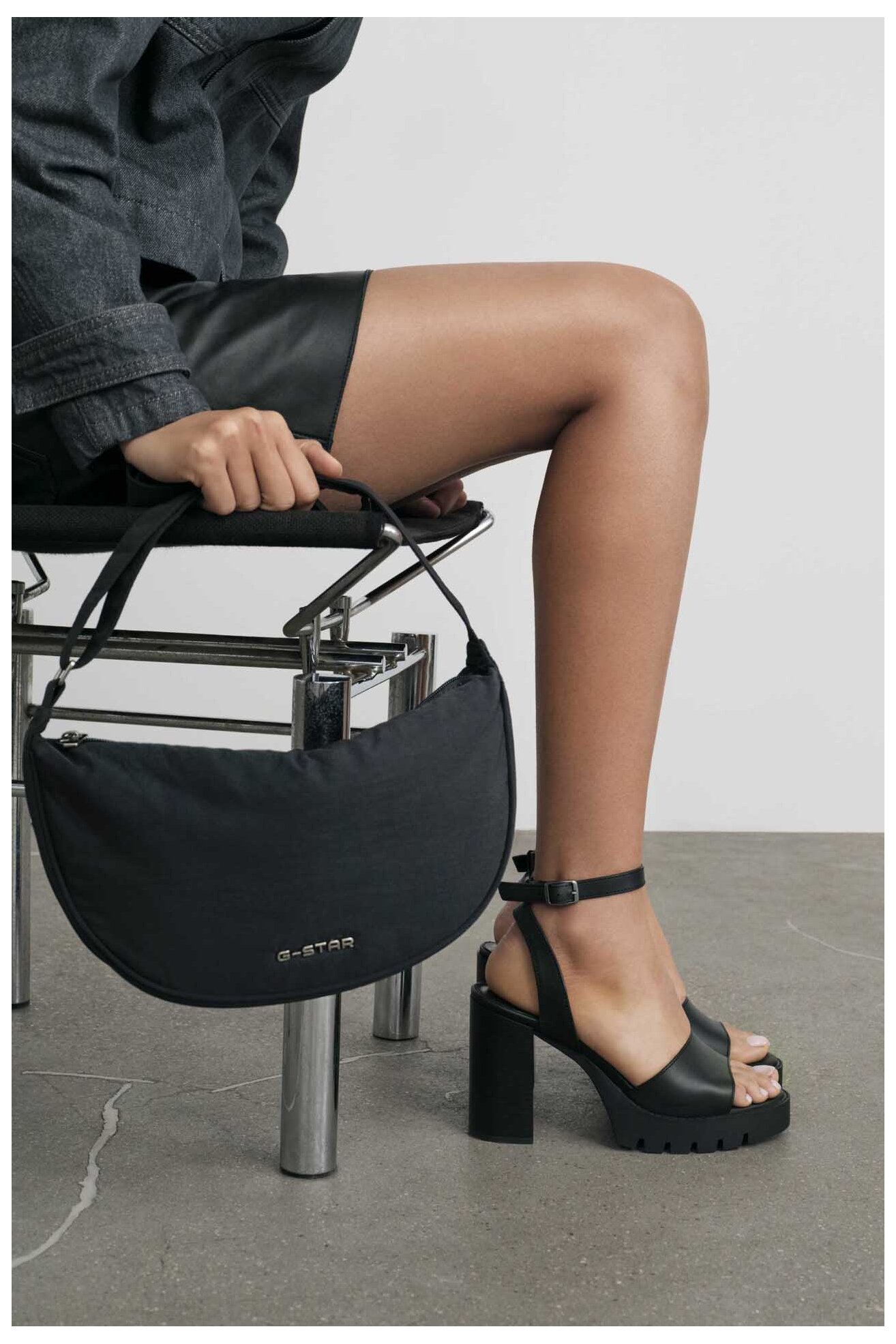 Szandál G-STAR RAW WFA3925-1Z FEKETE