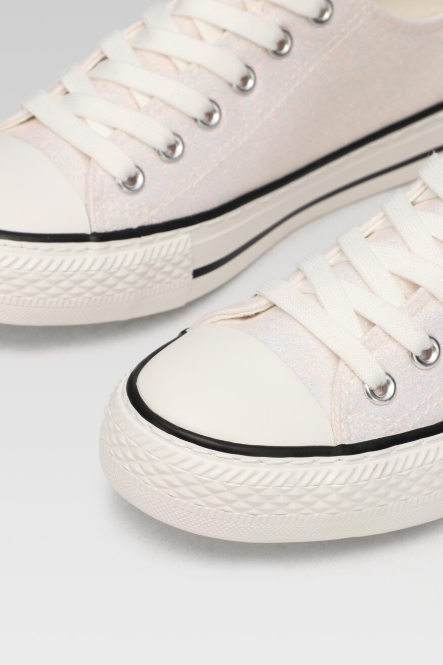 
                Jenny Fairy - Trampki z efektem glitter białe - 5903698447902