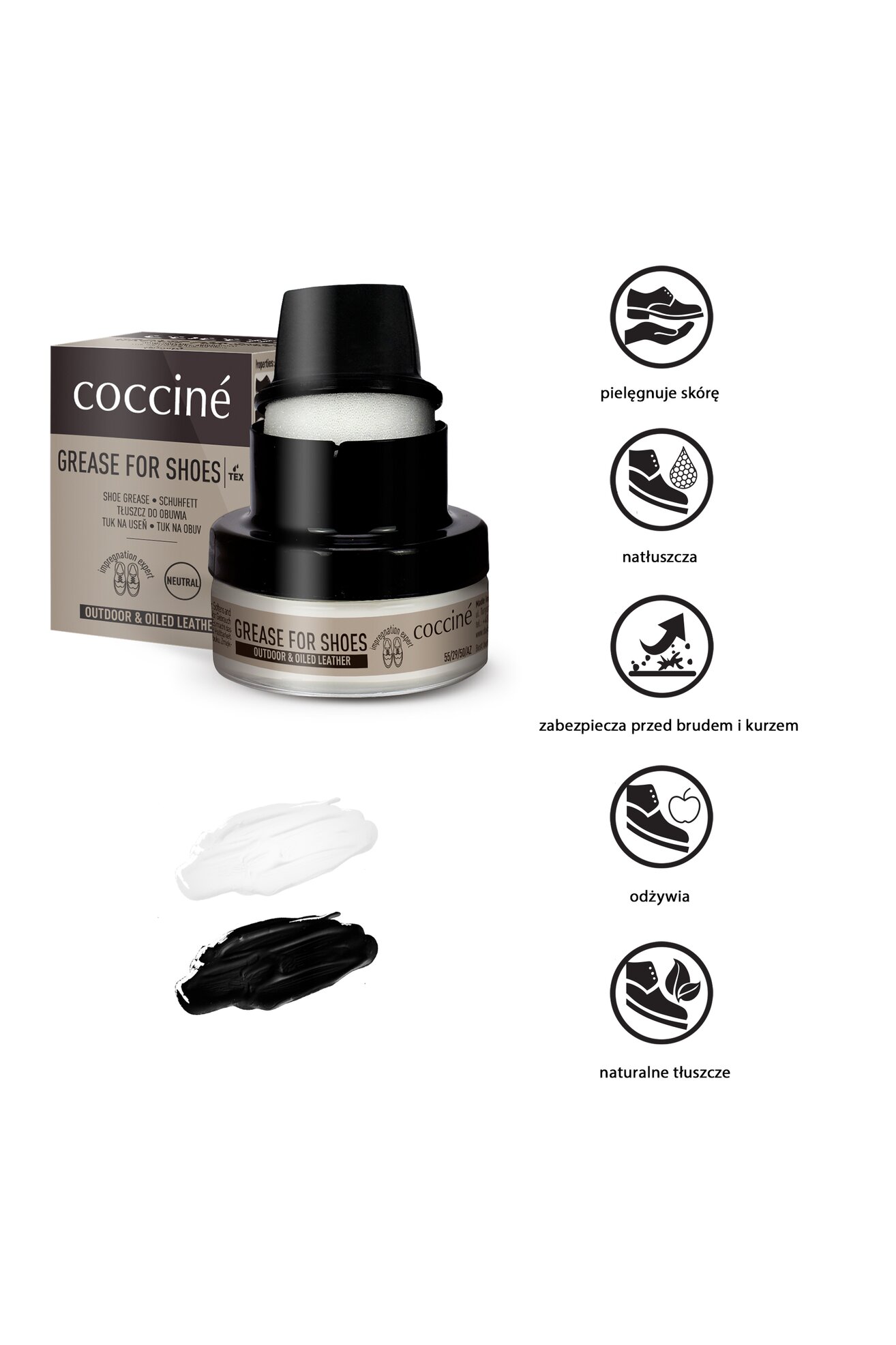 Kosmetyki do obuwia Coccine GREASE FOR SHOES 50 ml v.A -