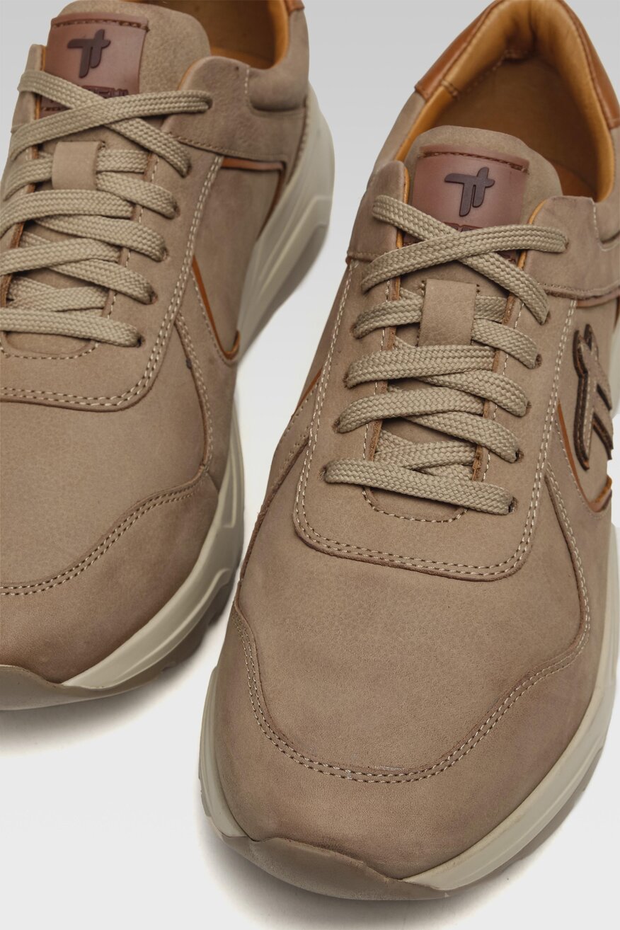 
                Togoshi - Skórzane półbuty beżowe - 5904248705398