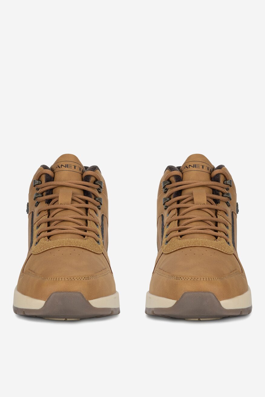 Šněrovací vyšší obuv Lanetti CAMEL - 5905588950066