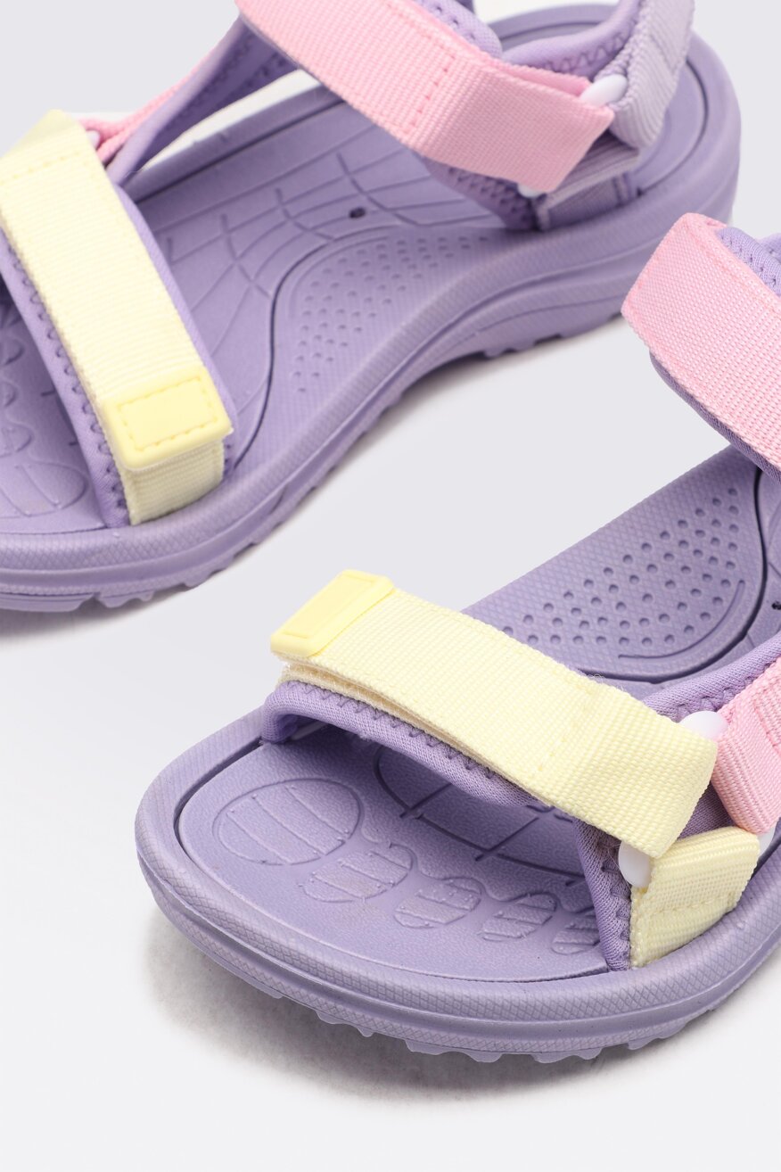 Sprandi - Sandały fioletowe na rzep - 5903698353371