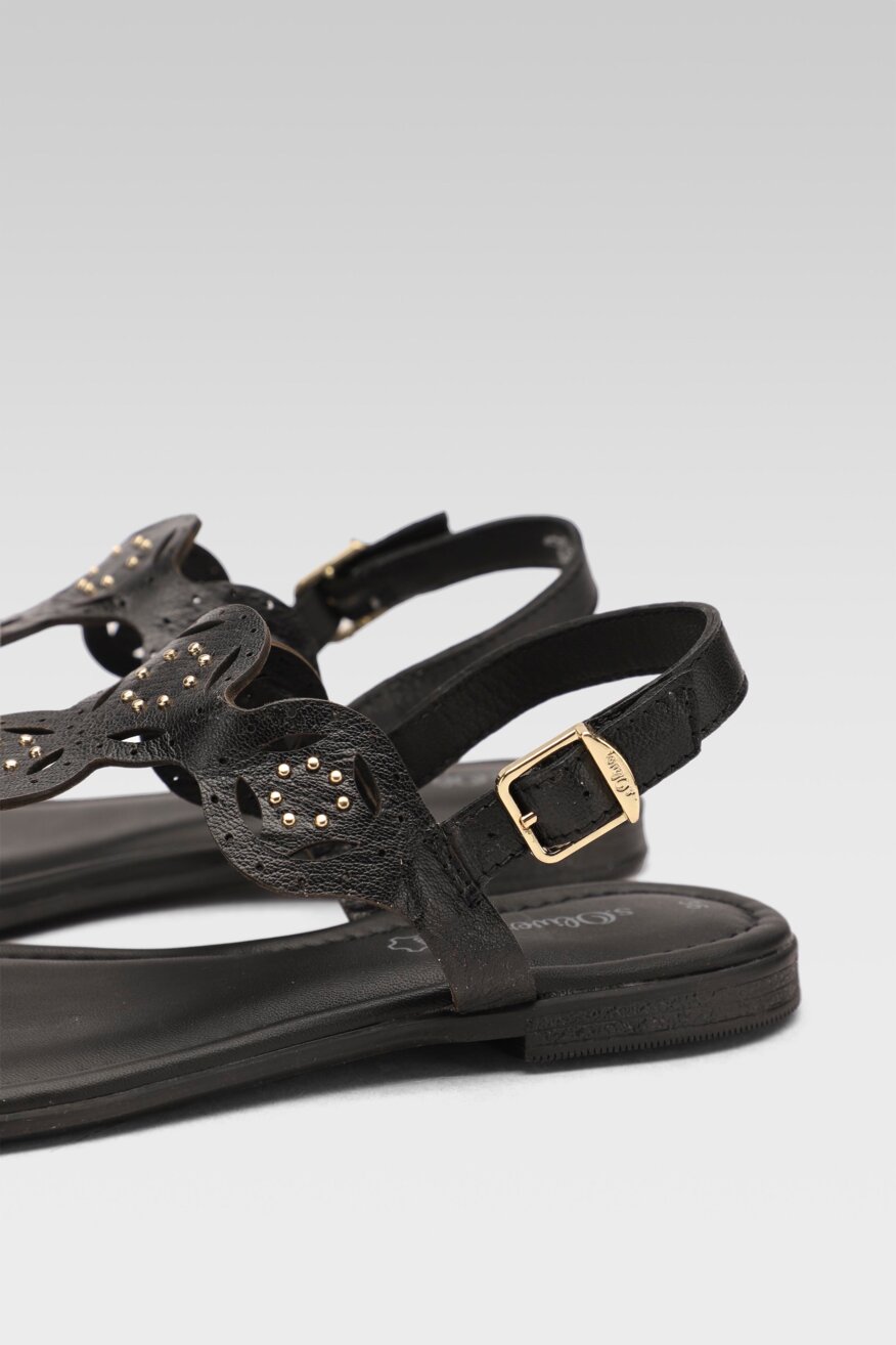 
                S.Oliver RED LABEL - Skórzane sandały ażurowe - 5903698366425