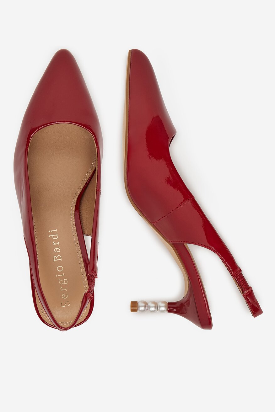 Pantofi cu toc Sergio Bardi ROŞU - 5903698047560