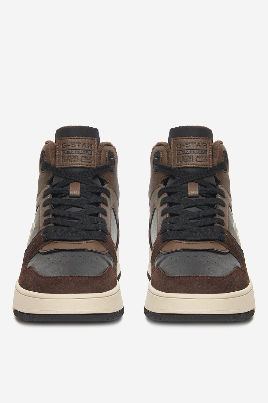 Šněrovací vyšší obuv G-STAR RAW HNĚDÁ - 5906751324257