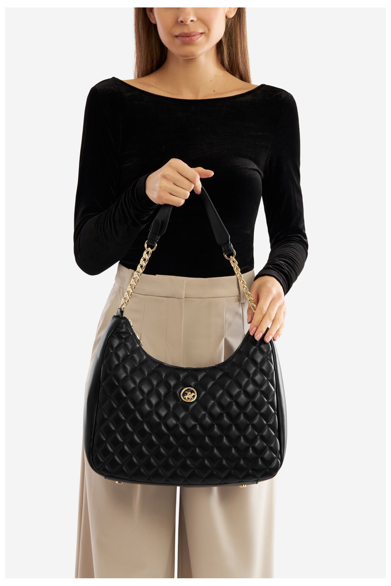 Дамска чанта Beverly Hills Polo Club BHPC-K-036-06 ЧЕРЕН