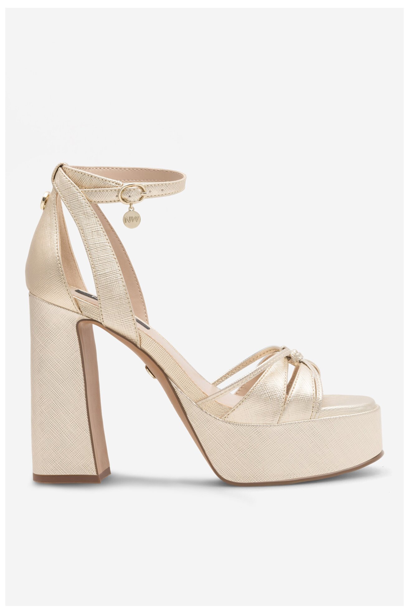 Sandały NINE WEST AAHIDA ZL23002CC Złoty