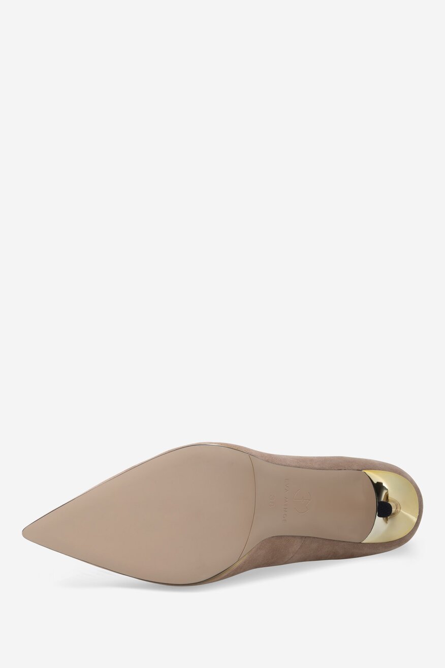 Pantofi cu toc EVA MINGE BEJ - 5905588372738
