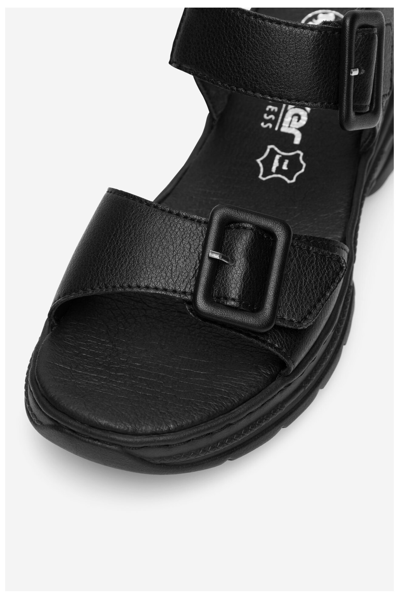 Sandały Rieker 66680-00 Czarny